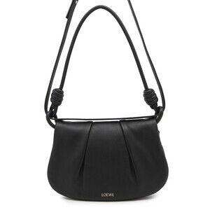 LOEWE Paseo Satchel Shoulder Bag Black